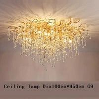 Lustre en Cristal LED de Luxe Moderne pour un Intérieur Élégant