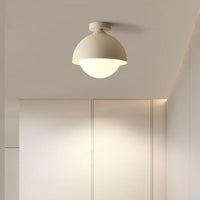 Plafonnier LED nordique rond pour allée et balcon - Style Scandinave