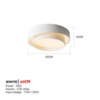 Plafonnier LED moderne circulaire avec télécommande - Marque XYZ