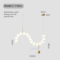 Lustre LED Design Arrondi