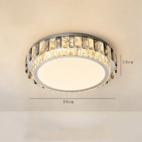 Plafonnier LED de Luxe en Cristal Rond Moderne - Collection Éclat Brillant