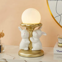 Lampe de bureau nordique kawaii Lapin en Résine