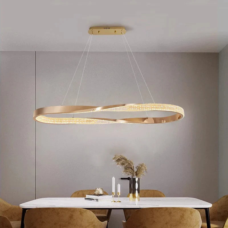 Lustre LED design moderne pour une décoration d'intérieur tendance