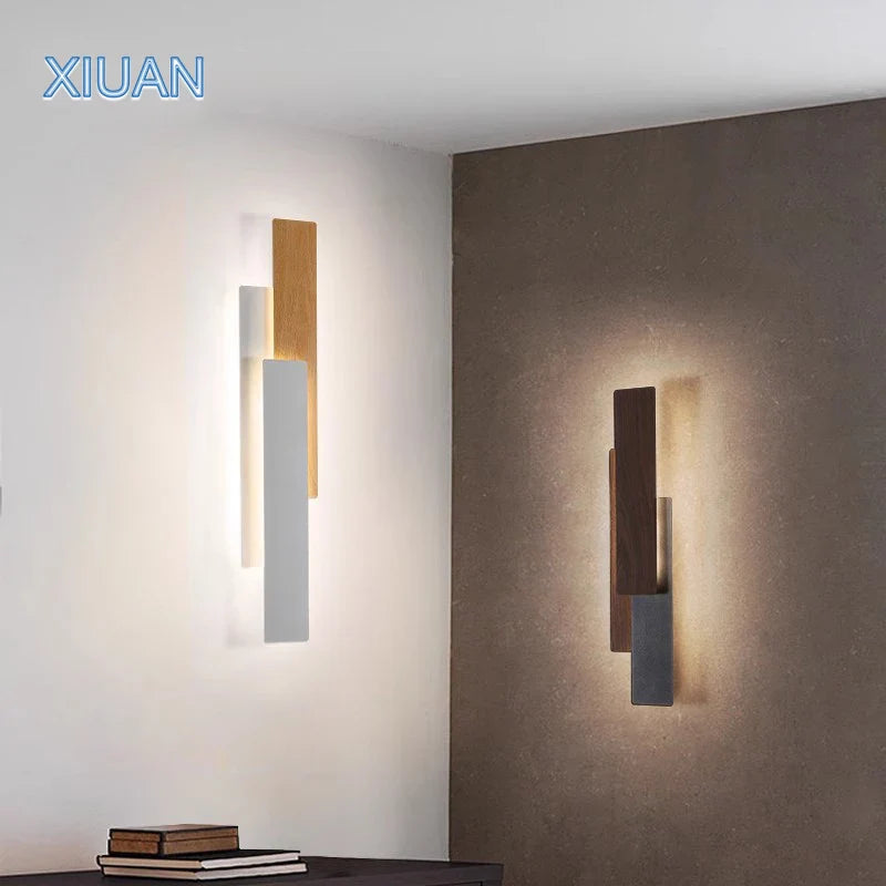 Applique murale Smart en bois de noyer