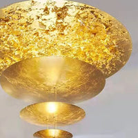 Suspension lumineuse ronde de luxe avec fil réglable scintillant - Nouveauté