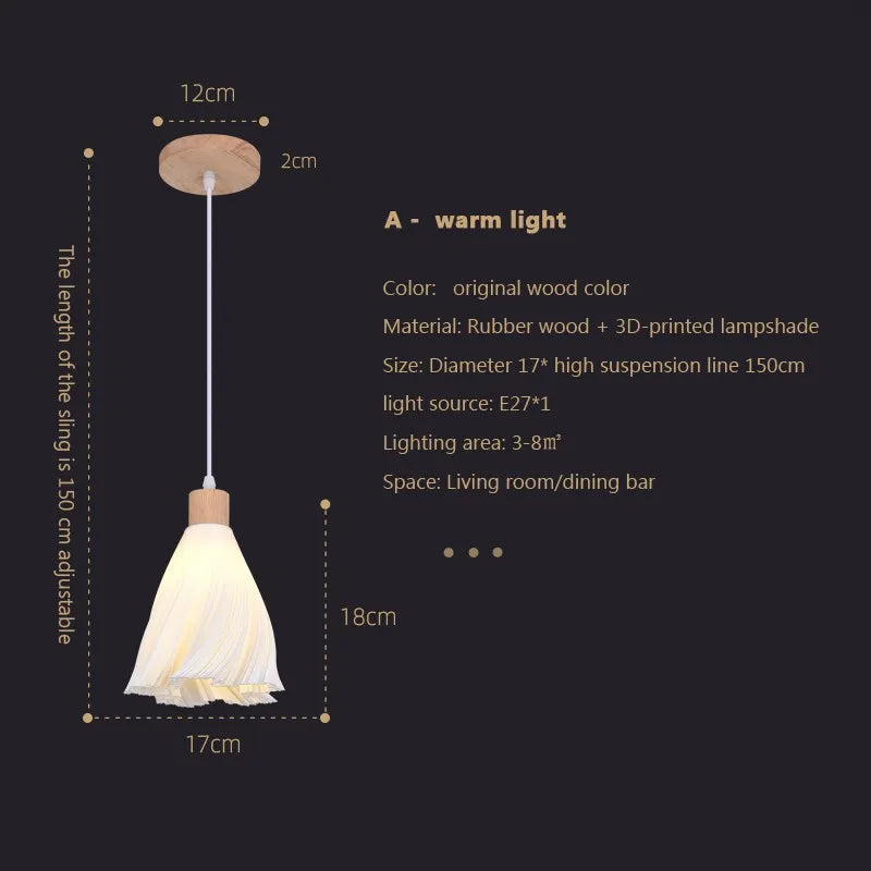 Suspension LED en verre au design nordique contemporain