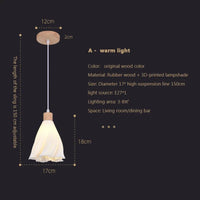 Suspension LED en verre au design nordique contemporain