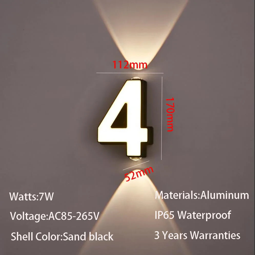 Applique murale LED intérieure et extérieure - Design minimaliste