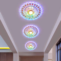 Plafonnier LED en Cristal Moderne pour Couloir, Allée et Porche