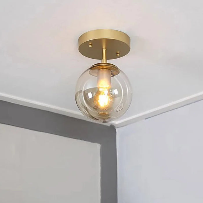 Plafonnier LED en verre - Style Moderne