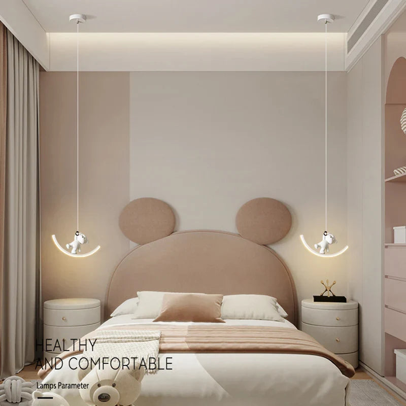 Suspension LED Enfant Chambre Animaux Marins