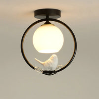 Plafonnier Nordik avec Motif d'Oiseau pour Balcon
