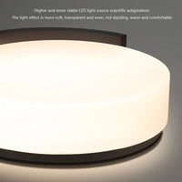 Plafonnier LED nordique rond pour chambre à coucher et salon