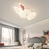 Plafonnier LED Lapin Blanc pour Chambre d'Enfant Princesses
