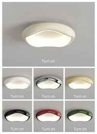Plafonnier LED moderne rond pour éclairage domestique à montage en surface