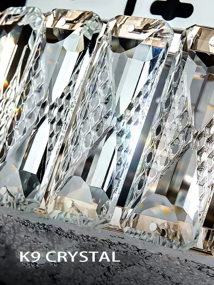 Plafonnier LED de luxe en cristal et design moderne - Édition 2024
