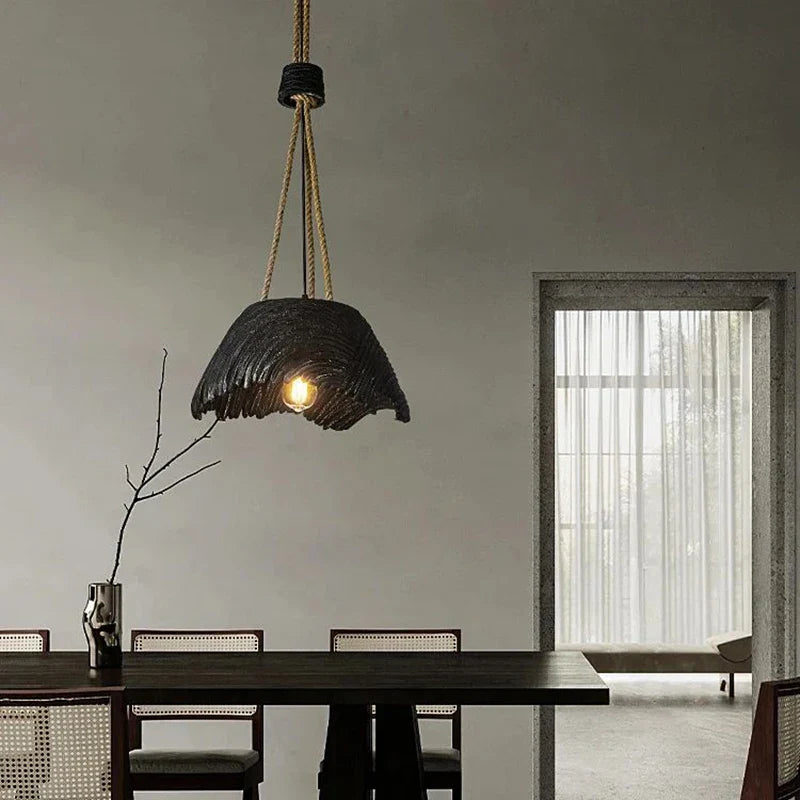 Lustre Nordique Wabi Sabi Imitation Bois Design Exclusif - Décoration Maison