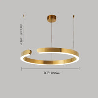 Lustre Anneau Nordique LED Réglable pour Salle à Manger - Collection Maison Luminaires