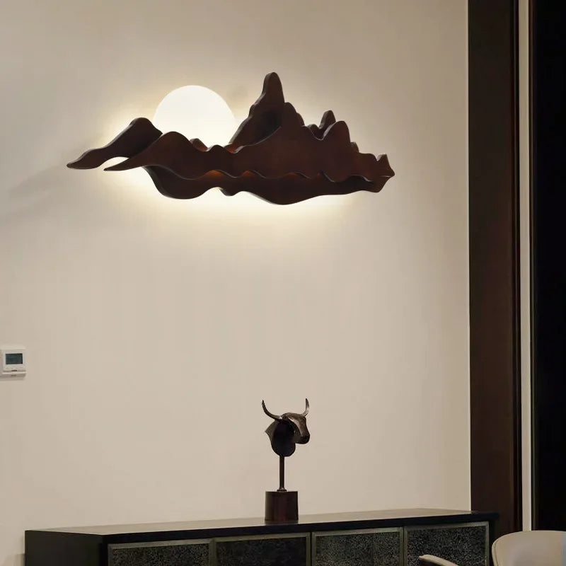 Applique murale Zen thé en bois massif