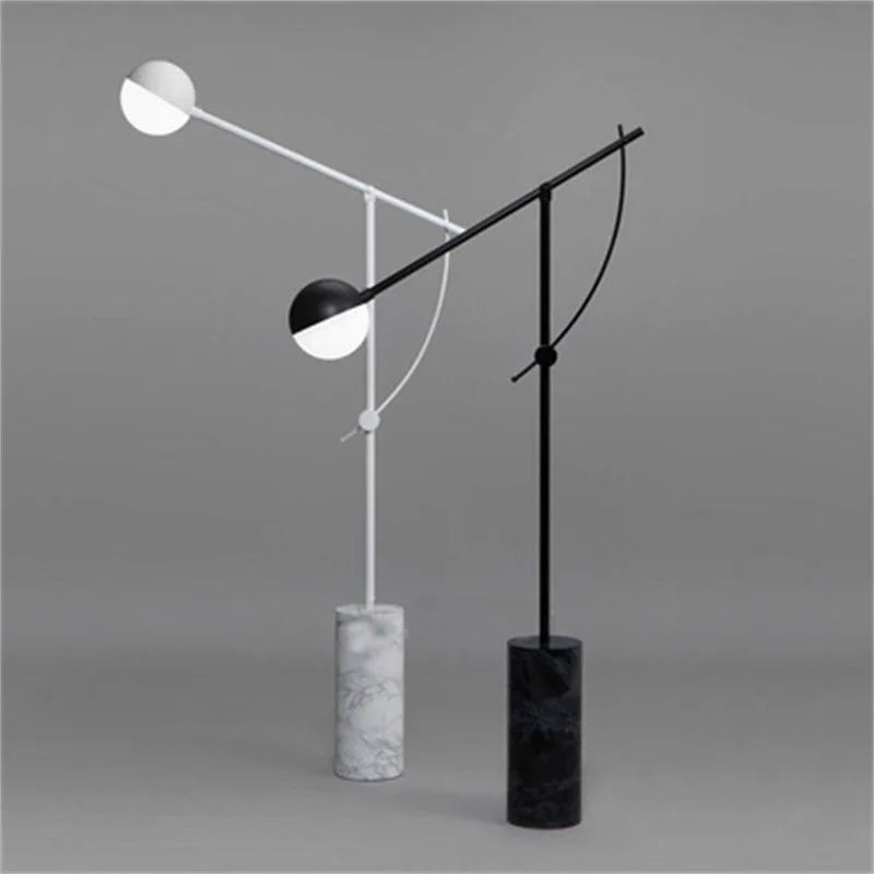Lampadaire Nordik Vintage Moderne Simple LED en Marbre