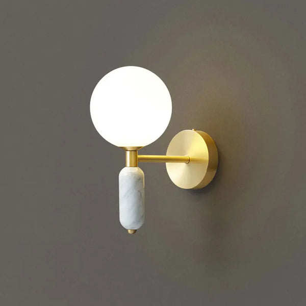 Applique murale LED en verre au design nordique contemporain