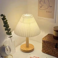 Lampe de Table LED nordique Moderne Plissée Ins