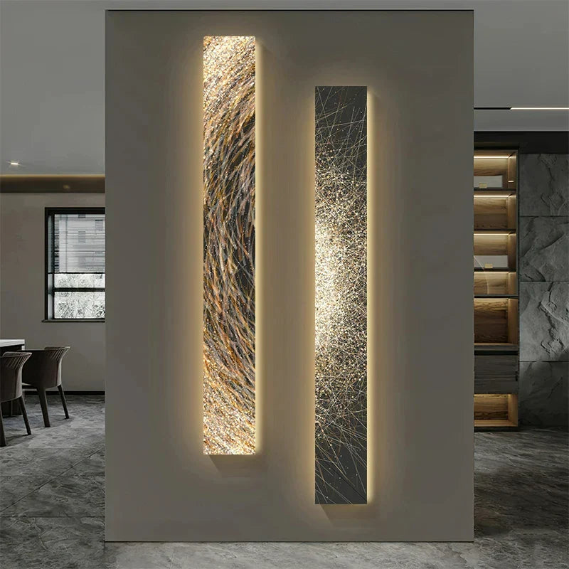 Applique murale LED moderne avec bande de décoration suspendue