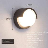 Applique murale LED étanche pour jardin en aluminium