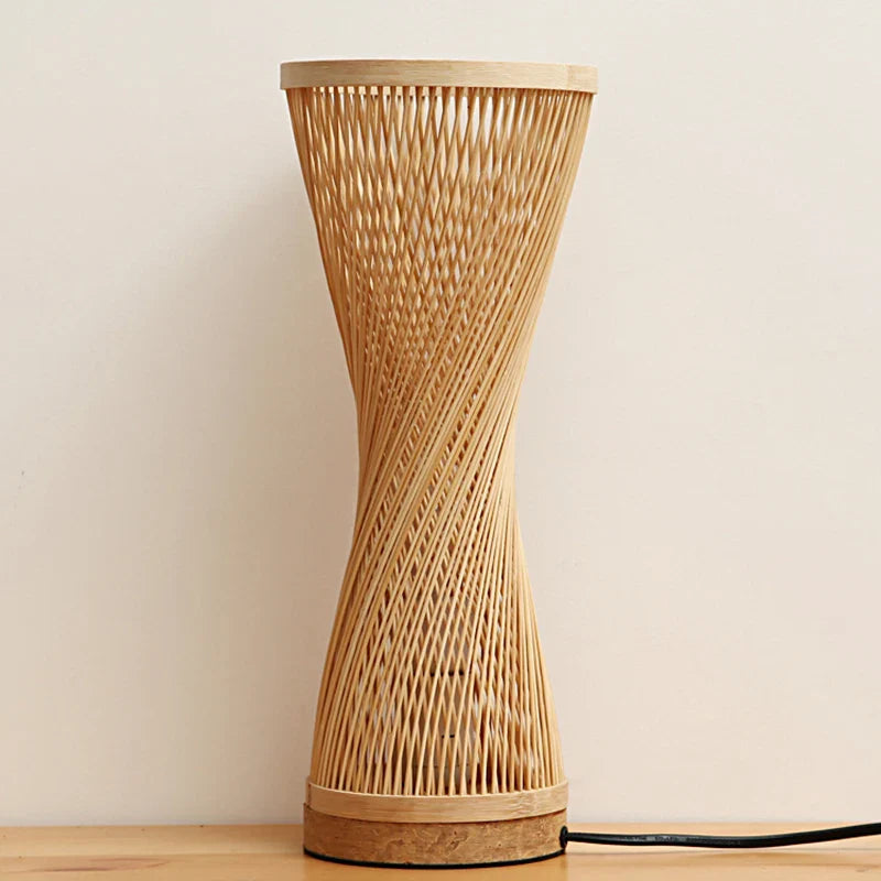Lampe de Table en bambou artisanale