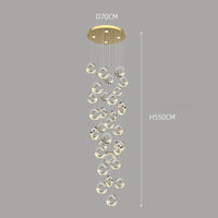 Lustre en cristal de décoration pour une maison contemporaine