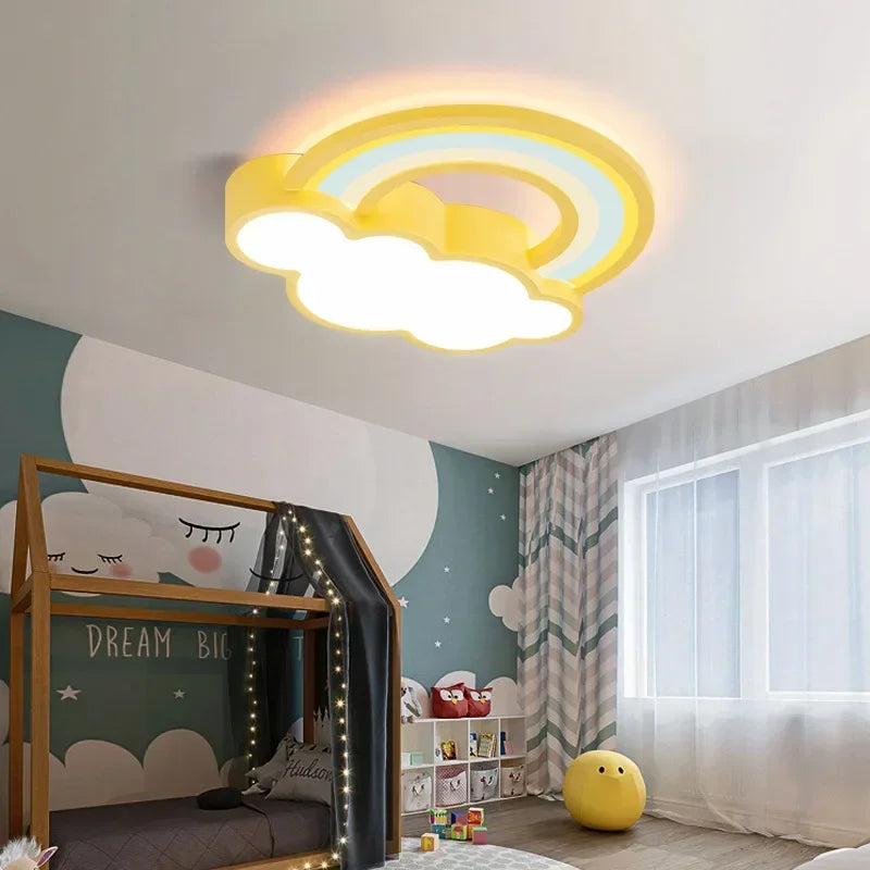 Plafonnier LED Nuage Arc-en-ciel Nordique Moderne