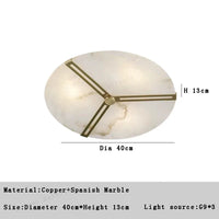 Plafonnier LED Moderne en Marbre Naturel Luminaire Décoratif 2024 - Luxe et Élégance