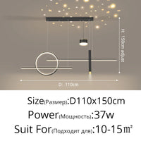 Style Nordique : Suspension LED Luminaire Abajur