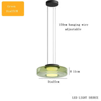 Lustre en verre italien minimaliste
