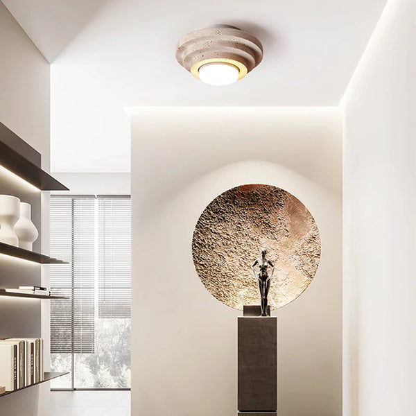 Plafonnier Luxe en Marbre Naturel