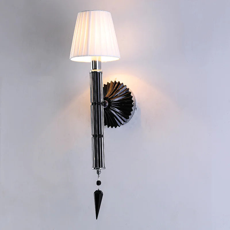 Applique murale moderne en cristal à 1 bras - Élégance lumineuse