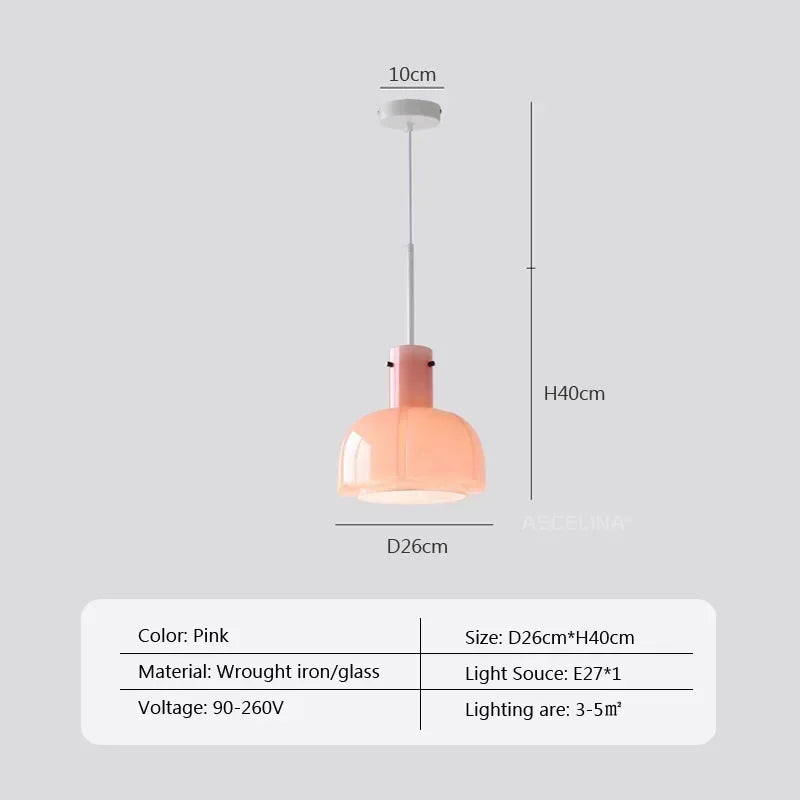 Suspension LED en verre au style nordique - Nordic Glow