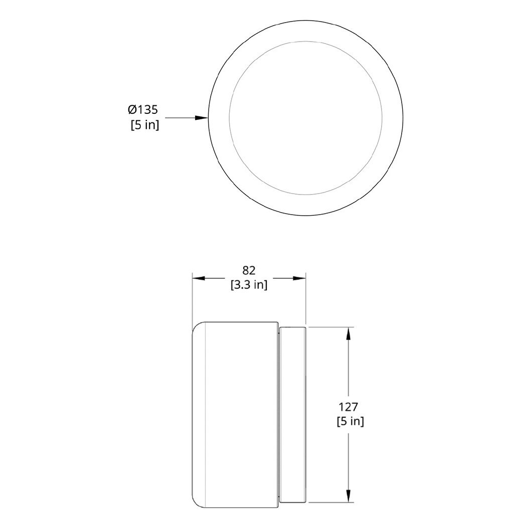 Applique murale ronde LED en verre - Style moderne