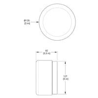 Applique murale ronde LED en verre - Style moderne
