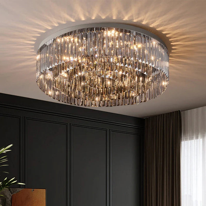 Lustre en Cristal LED de Luxe pour Décoration Intérieure Prestigieuse