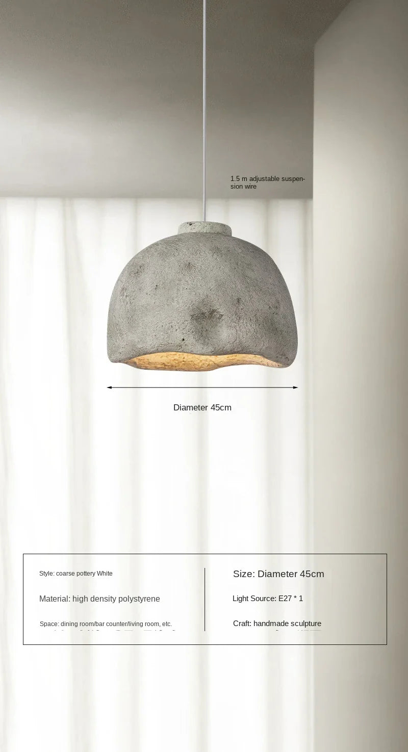 Suspension japonaise Wabi-sabi pour une ambiance nordique moderne