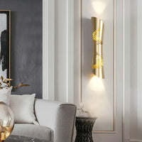 Appliques murales design en acier inoxydable pour intérieur