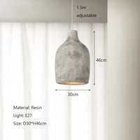 Nordique Wabi-Sabi Loft : Suspension LED Lights