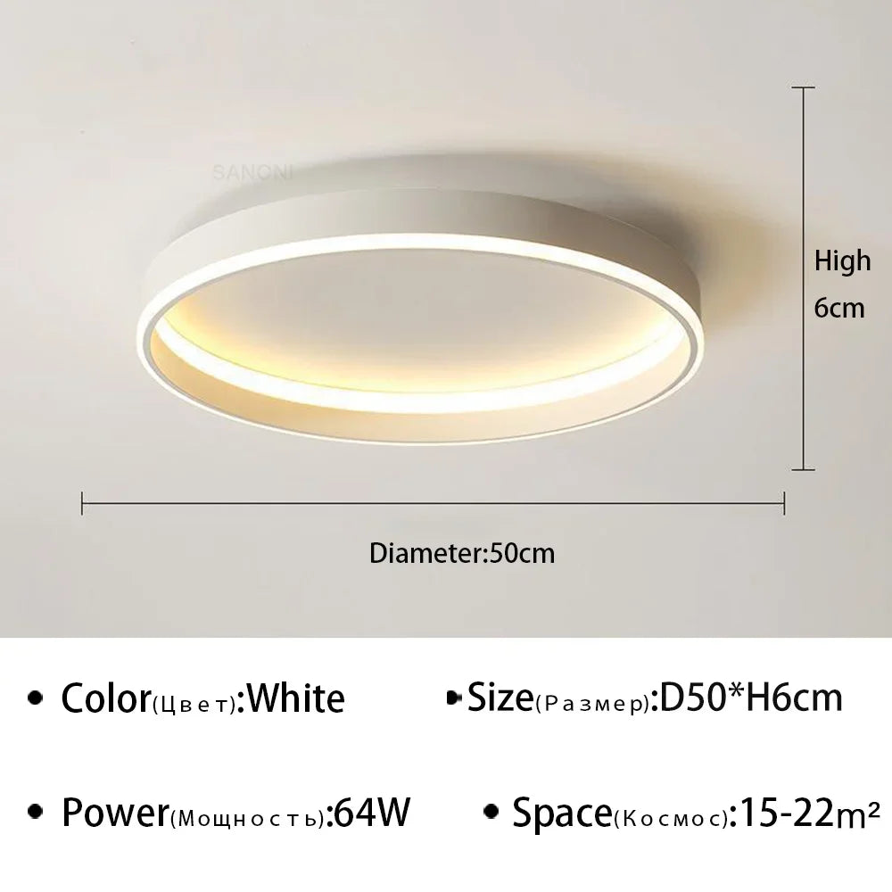 Lustre Nordique Moderne à LED pour un Intérieur Décoratif