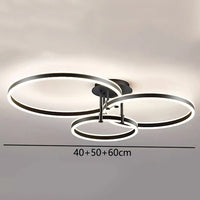 Plafonnier LED intelligent nordique pour une décoration de maison moderne.