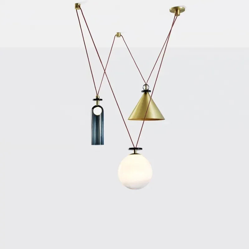 Suspension Design DIY Réglable Métal LED Décoratif