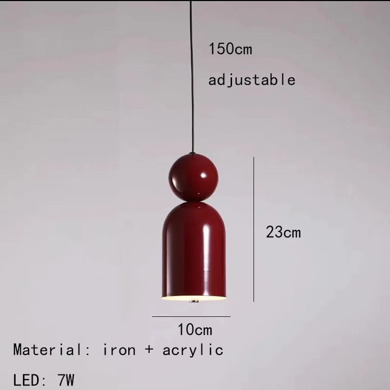 Lustre LED tendance avec cordon métallique ajustable - Livraison directe