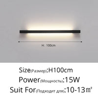 Applique murale LED design minimaliste et créatif