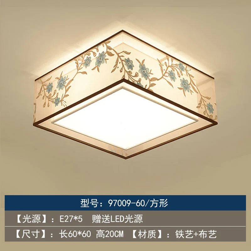 Lustre Chinois Plafonnier Chinoiserie pour Chambre Rétro