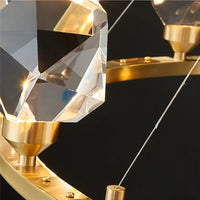 Lustre Nordique LED en Cristal pour Décoration Intérieure - Élégance Scandinave